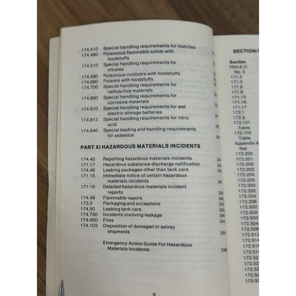 Hazardous Materials Regulations Excerpted For Railroad Employees BE Pamphlet 20 - Picture 6 of 16